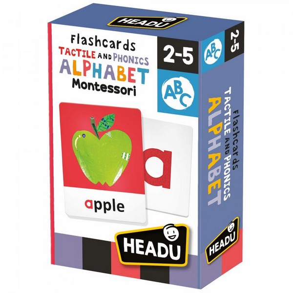 Продукт Headu - Монтесори флаш карти с тактилна и фонетична азбука - 0 - BG Hlapeta