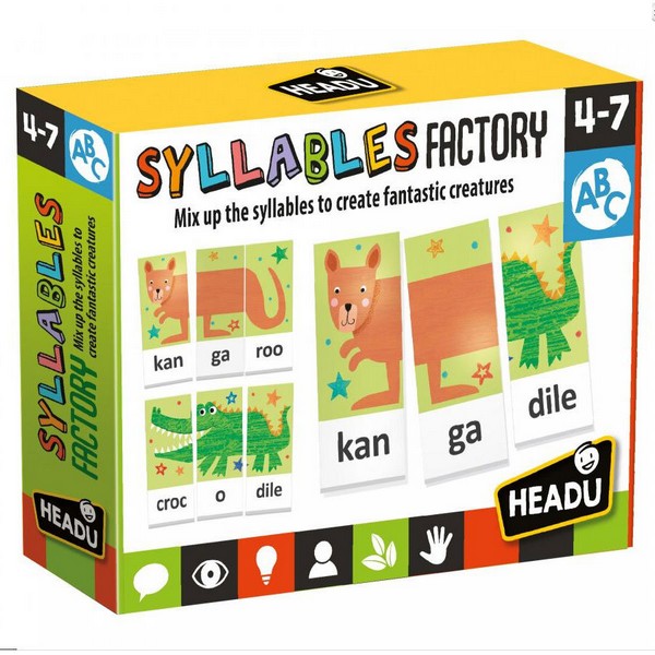 Продукт  Headu Montessori Работилница за срички - Образователна игра - 0 - BG Hlapeta
