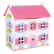 Tooky Toy Приказен свят - дървена двуетажна къща за кукли, с обзавеждане и кукли 3