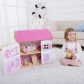 Продукт Tooky Toy Приказен свят - дървена двуетажна къща за кукли, с обзавеждане и кукли - 4 - BG Hlapeta