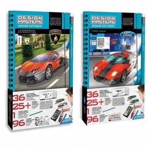Комплект скицници Design Masters Lamborghini и Ford GT със стикери 300 части