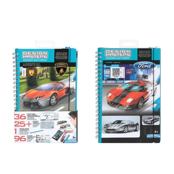 Продукт Комплект скицници Design Masters Lamborghini и Ford GT със стикери 300 части - 0 - BG Hlapeta