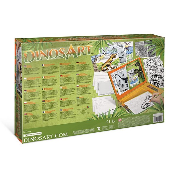 Продукт DinosArt Динозаври - Светеща подложка за рисуване и прекопиране - 0 - BG Hlapeta