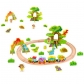 Продукт Tooky Toy Джурасик парк - Дървено влакче с релси и динозаври, 40 части - 2 - BG Hlapeta
