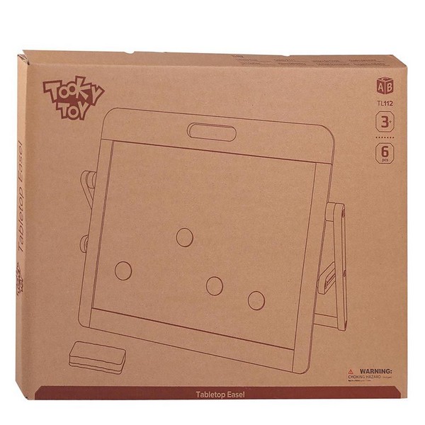 Продукт Tooky Toy - Двустранна настолна магнитна дъска за писане, с аксесоари - 0 - BG Hlapeta