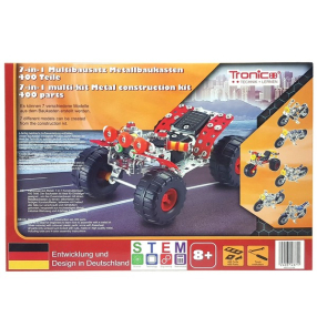Tronico Мотори и бъги - Метален конструктор, 7 в 1, 400 елемента