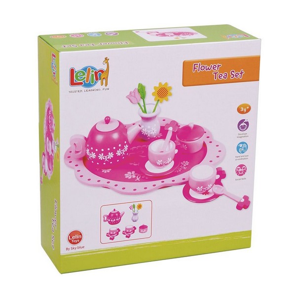 Продукт Lelin Toys Цветя - Дървен сервиз за чай - 0 - BG Hlapeta