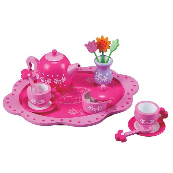 Продукт Lelin Toys Цветя - Дървен сервиз за чай - 0 - BG Hlapeta