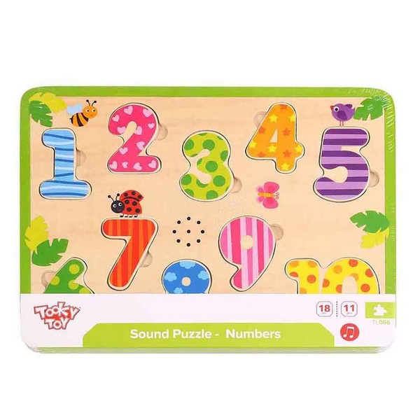 Продукт Tooky Toy Числата от 1 до 10 - Музикален пъзел - 0 - BG Hlapeta