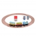 Tini Toys ПУФ-ПАФ - Детско дървено влакче с релси, базов комплект 1