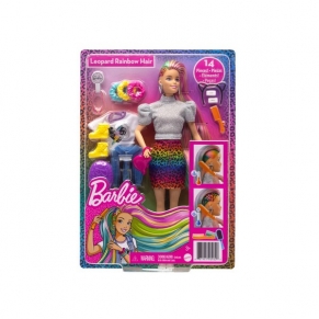 Barbie Кукла - Леопардова коса с дъга