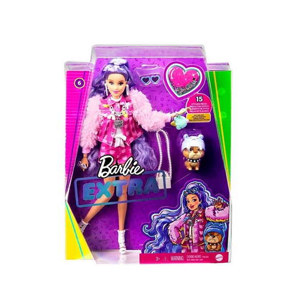Продукт Barbie Кукла - Екстра: С лилавосиня коса - 0 - BG Hlapeta