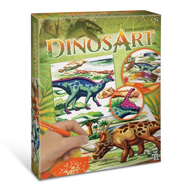 Продукт DinosArt Динозаври - Направи картини с камъчета - 0 - BG Hlapeta