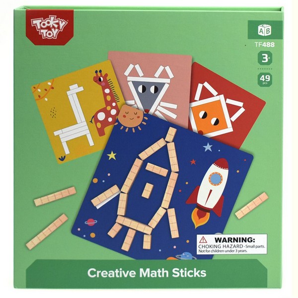 Продукт Tooky Toy математически пръчици Рисуване с магнити - Креативна игра - 0 - BG Hlapeta