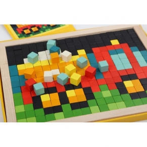 Cubika Превозни средства - Дървена мозайка с пиксели