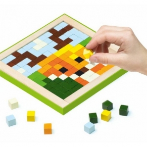 Cubika Животни - Дървена мозайка с пиксели