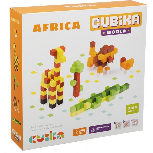 Продукт Cubika Африка - Конструктор от дървени пиксели - 0 - BG Hlapeta