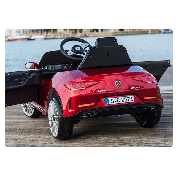Продукт Акумулаторна кола Mercedes Benz CLS350, 12V с меки гуми и кожена седалка - 0 - BG Hlapeta