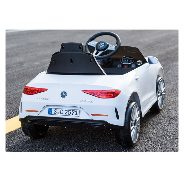 Продукт Акумулаторна кола Mercedes Benz CLS350, 12V с меки гуми и кожена седалка - 0 - BG Hlapeta