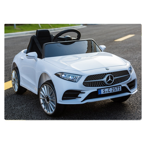 Продукт Акумулаторна кола Mercedes Benz CLS350, 12V с меки гуми и кожена седалка - 0 - BG Hlapeta
