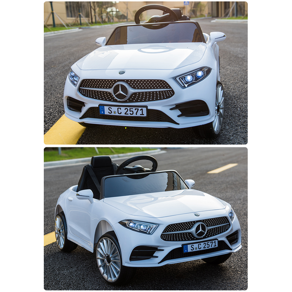 Продукт Акумулаторна кола Mercedes Benz CLS350, 12V с меки гуми и кожена седалка - 0 - BG Hlapeta