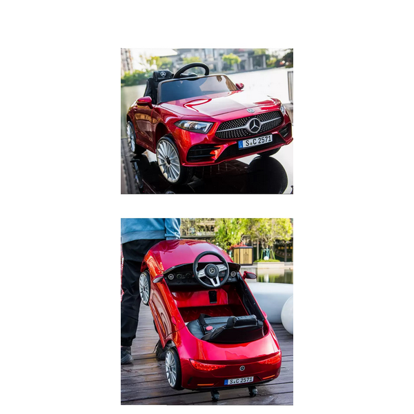 Продукт Акумулаторна кола Mercedes Benz CLS350, 12V с меки гуми и кожена седалка - 0 - BG Hlapeta