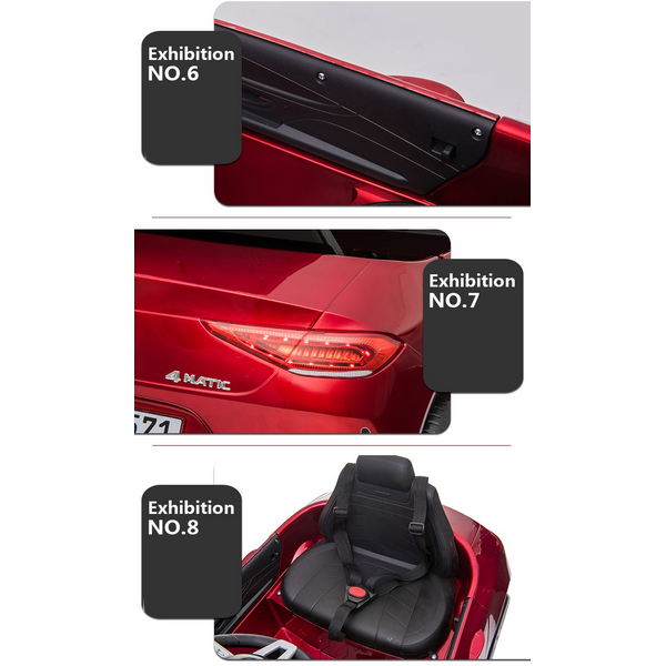 Продукт Акумулаторна кола Mercedes Benz CLS350, 12V с меки гуми и кожена седалка - 0 - BG Hlapeta