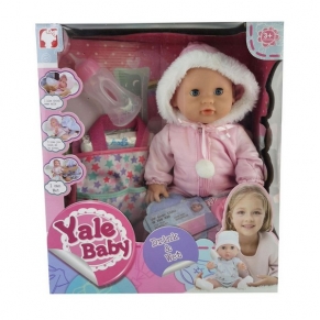 YALA BABY - Кукла пишкаща 35см с чанта за пелени и зимна дрешка 