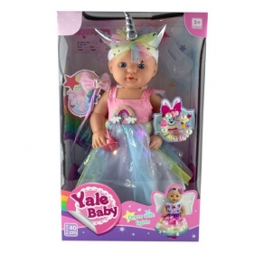 YALA BABY - Кукла пишкаща 40см с диадема Еднорог 