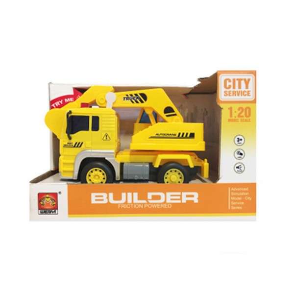 Продукт City Service - Камион строителен Builder Багер 1:20  - 0 - BG Hlapeta
