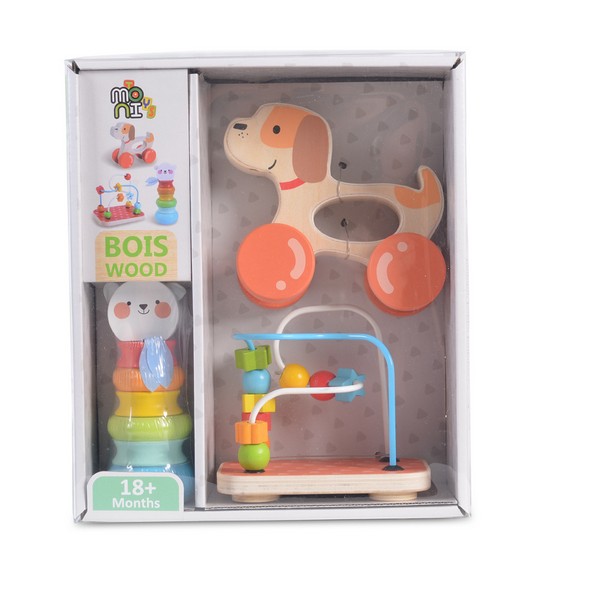 Продукт Moni Toys - Дървен сет с играчки - 0 - BG Hlapeta