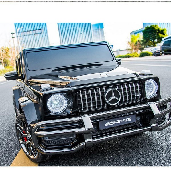 Продукт Двуместен акумулаторен джип Mercedes-Benz G63 AMG Licensed 24V с MP3, с меки гуми и кожена седалка, 4X4 - 0 - BG Hlapeta