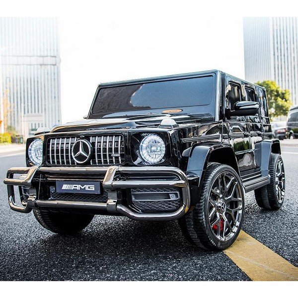 Продукт Двуместен акумулаторен джип Mercedes-Benz G63 AMG Licensed 24V с MP3, с меки гуми и кожена седалка, 4X4 - 0 - BG Hlapeta