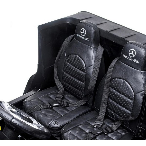 Продукт Двуместен акумулаторен джип Mercedes-Benz G63 AMG Licensed 24V,MP3, с меки гуми и кожена седалка, 4X4 - 0 - BG Hlapeta