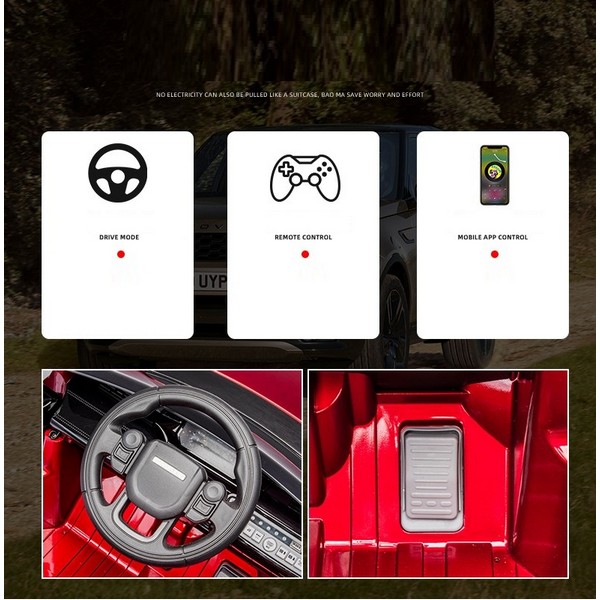 Продукт Акумулаторен джип LAND ROVER  DISCOVERY 4X4 Licensed 12V,MP3, с меки гуми и кожена седалка, 2022 година - 0 - BG Hlapeta