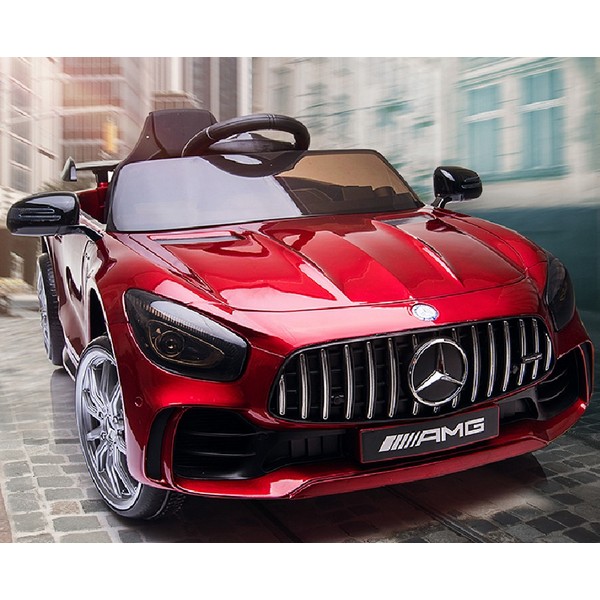 Продукт Акумулаторна кола  Mercedes Benz GT R Licensed 12V,MP3, с меки гуми и кожена седалка, 4X4  - 0 - BG Hlapeta
