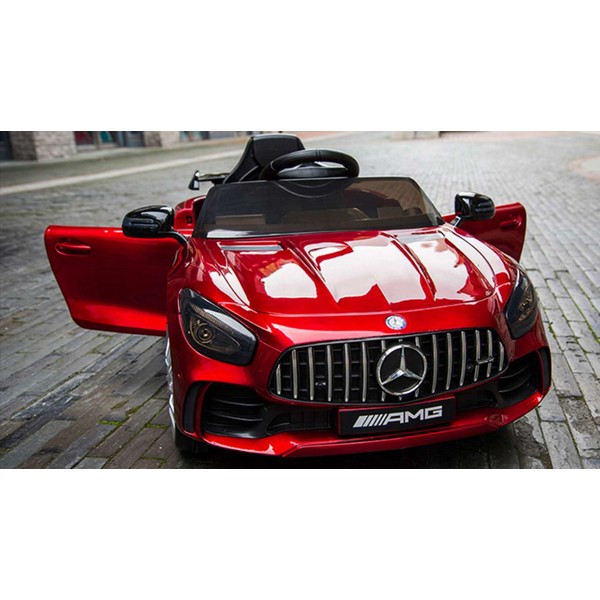 Продукт Акумулаторна кола  Mercedes Benz GT R Licensed 12V,MP3, с меки гуми и кожена седалка, 4X4  - 0 - BG Hlapeta