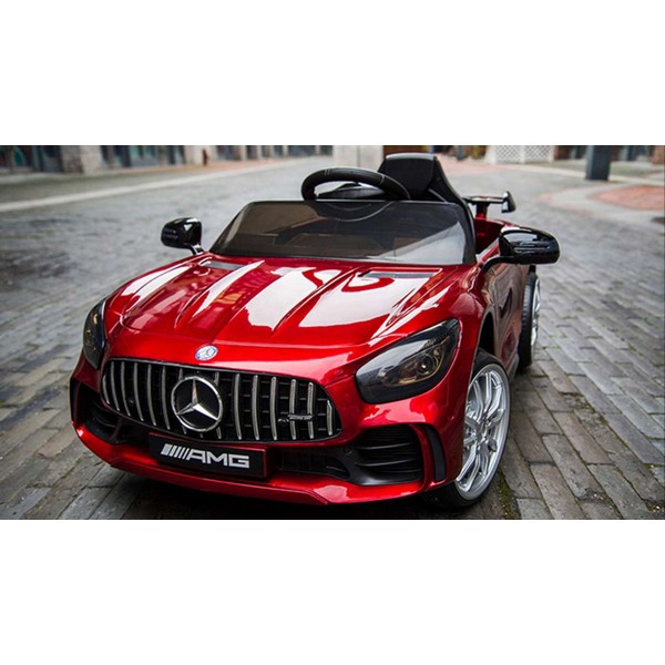 Продукт Акумулаторна кола  Mercedes Benz GT R Licensed 12V,MP3, с меки гуми и кожена седалка, 4X4  - 0 - BG Hlapeta