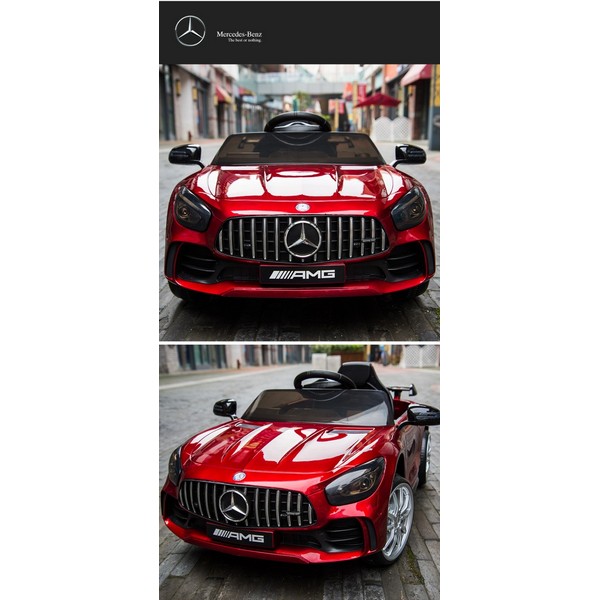 Продукт Акумулаторна кола  Mercedes Benz GT R Licensed 12V,MP3, с меки гуми и кожена седалка, 4X4  - 0 - BG Hlapeta