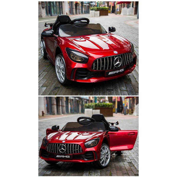 Продукт Акумулаторна кола  Mercedes Benz GT R Licensed 12V,MP3, с меки гуми и кожена седалка, 4X4  - 0 - BG Hlapeta