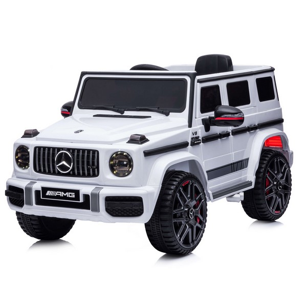 Продукт Акумулаторен джип Mercedes G63 AMG, 12V с меки гуми и отварящи се врати и амортисьори - 0 - BG Hlapeta