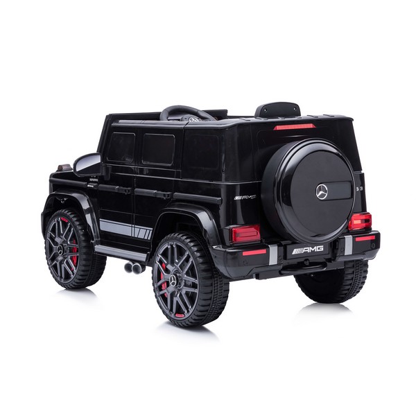 Продукт Акумулаторен джип Mercedes G63 AMG, 12V с меки гуми и отварящи се врати и амортисьори - 0 - BG Hlapeta