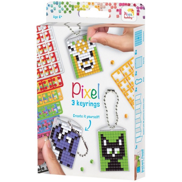Продукт Pixelhobby Ключодържатели - Креативен хоби комплект с пиксели - 0 - BG Hlapeta