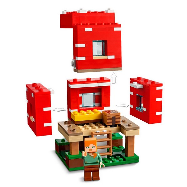 Продукт LEGO Minecraft Къщата на гъбите - Конструктор - 0 - BG Hlapeta