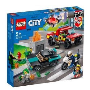 LEGO City Спасение при пожар и полицейско преследване - Конструктор