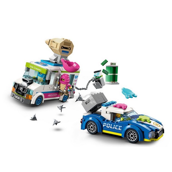Продукт LEGO City Полицейско преследване с камион за сладолед - Конструктор - 0 - BG Hlapeta