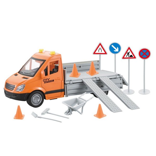 Продукт RTOYS City Maintenance - Камион с пътни знаци, звуци и светлини - 0 - BG Hlapeta