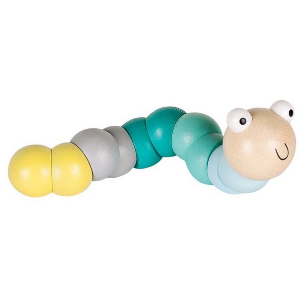Продукт Lule Toys Гъсеница - Дървено гъвкаво животинче - 0 - BG Hlapeta