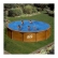 GRE - Сглобяем басейн с метални стена Mauritius имитация на дърво кръгъл ф460хh132см 1