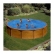GRE - Сглобяем басейн с метални стена Mauritius имитация на дърво кръгъл ф460хh132см